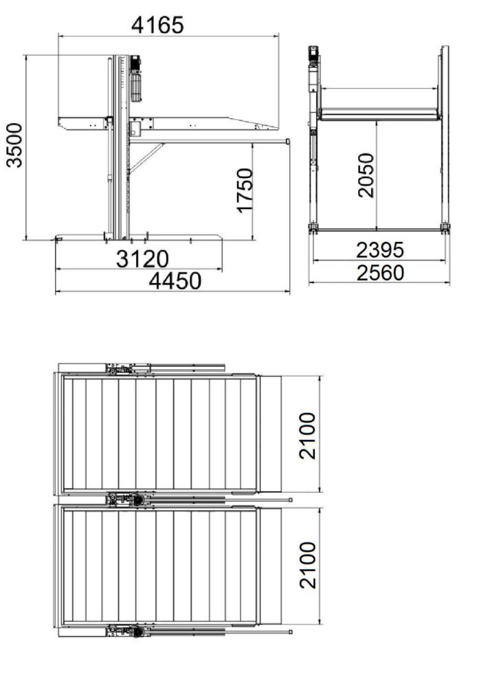 Pont parking évolutif – AP300 Plan