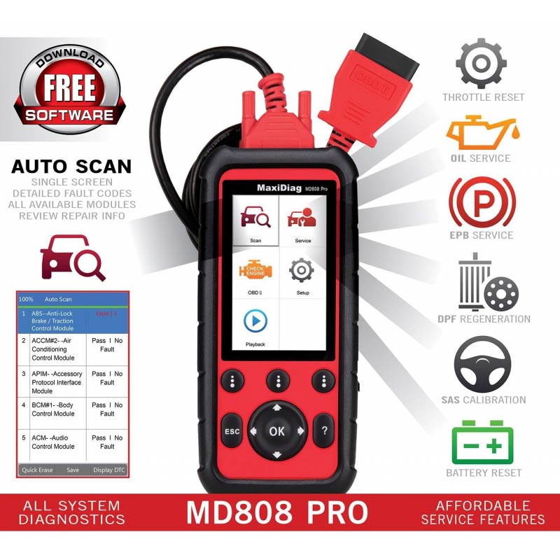  Valise Diagnostic Auto Valise Diagnostic Multimarque Voiture  Fault Code Reader Et Réinitialiser Machine de Diagnostic Pour Toutes Les  Voitures