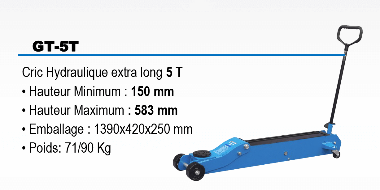 Crics standards et spécifiques pour votre garage & atelier