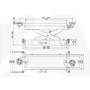 Cric-central-de-levage-ponts-4-colonnes-Plan