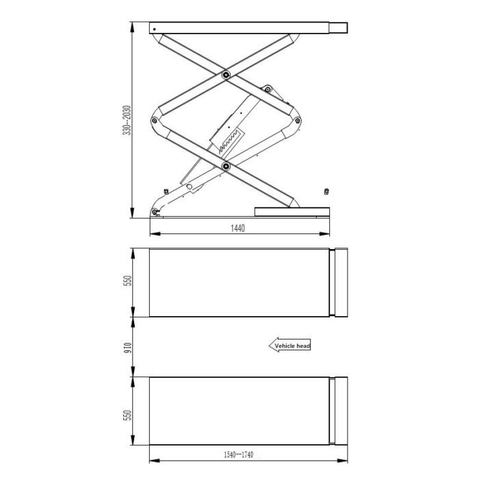 Pont-ciseaux-encastrable-levage-Plan-AL3632E