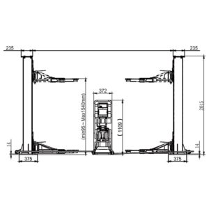 Pont-2-colonnes-mobile-deverrouillage-ALM3230M2-plan-1