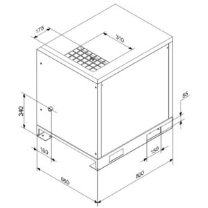 Compresseur vis K-MAX 7,5kw, plan garage outillage