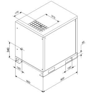 Compresseurs à vis K-MAX VS 7,5kw plan