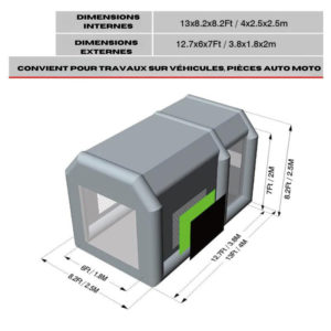 cabine peinture gonflable, location cabine peinture gonflable, aérographe
