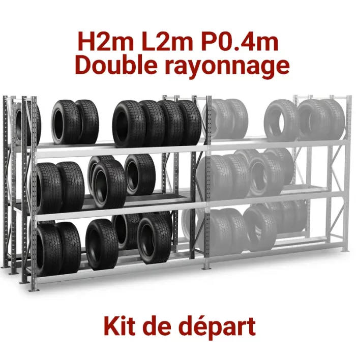 rayonnage espivol garage auto rangement pneumatique, rangement charge lourde