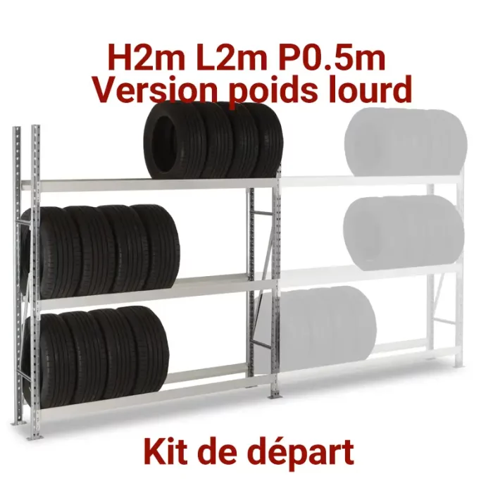 rayonnage métallique pneumatique poids loud, mini rack