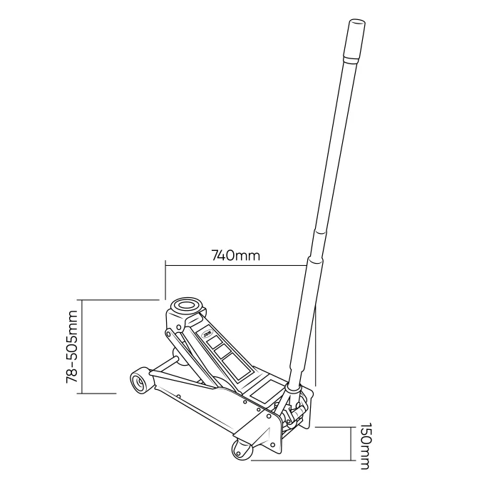 cric spécial voiture basses, cric hydraulique voiture basse, cric 2.5 tonnes